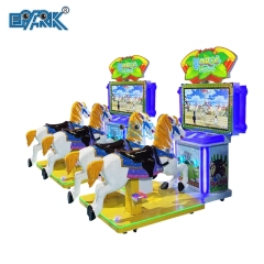 Factory Custom Amusement Park 2 Players Horse Racing Coin Operated Arcade Games Kiddie Rides