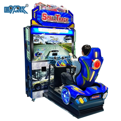 Coin Operated Car Driving Simulator Dynamic Speed Track Racing Arcade Game Machine For Entertainment Centers