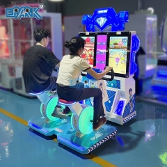 Indoor Arcade Amusement Sports Coin Operated 2 Players Racing Game Machine Simulator Cycling Bike Riding Game For Kid