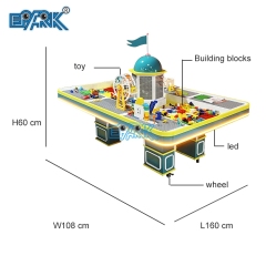 Multi Functional Educational Toys Building Blocks Kids Study Table