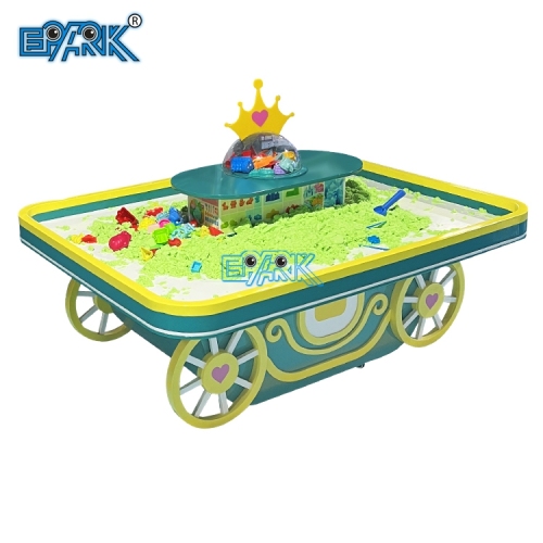 Kids Play Table For Indoor Playground Carriage Sand Table With Space Sand For Kids
