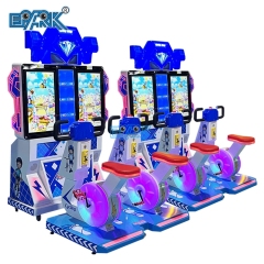 Indoor Arcade Amusement Sports Coin Operated 2 Players Racing Game Machine Simulator Cycling Bike Riding Game For Kid