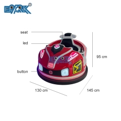 Square Entertainment Equipment Electric New Luminous Bumper Car Children's Toy Car Sports Car