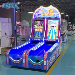 Amusement Park Indoor Sport Game Machine Coin Operated Double Player Animal Bowling Arcade Bowling Game Machine