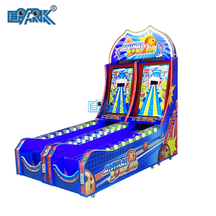 Indoor Amusement Park Double Player Animal Bowling Machine Arcade ...