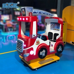 Indoor Coin Operated Children's Four Fire Truck Amusement Carnival Arcade Kiddie Ride Swing Game Machine