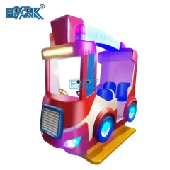 Indoor Coin Operated Children's Four Fire Truck Amusement Carnival Arcade Kiddie Ride Swing Game Machine