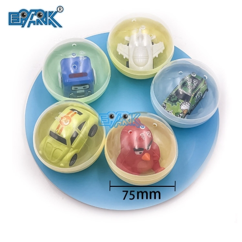 75mm Toy Vending Machine Capsules Ball Plastic Pp Surprise Capsule Gashapon Ball Toy