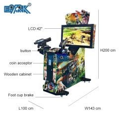 Factory Wholesale Indoor Amusement Zone Coin Operated Video Game Simulator Paradise Lost Shooting Arcade Machine Game