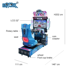 EPARK Coin Operated Outrun 32 Car Racing Games Machine Simulator Arcade Simulator Driving Game Machine For Sale