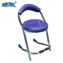 Manufacturer Direct Wholesale Classic Stainless Steel Red Padded Arcade Machine Center Chair