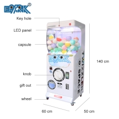 Mini Gachapon Machine Cute Bear Capsule Toy Machine Coin Operated Gashapon Vending Machine