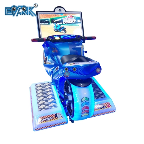 Coin Operated Game Kids Motorcycle Racing With Video Games Machine For Kiddie Rides