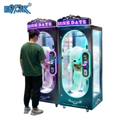 Catch Small Toy Coin Operated Arcade Game Machine Pink Date Cut Prize Vending Machine