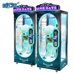 Catch Small Toy Coin Operated Arcade Game Machine Pink Date Cut Prize Vending Machine