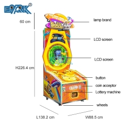 Indoor Coin Operated Lottery Ticket Machine Soul Warp Arcade Video Game Machine