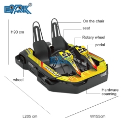 Wholesale Cheap And Good Looking Electric Battery Double Seat Kart