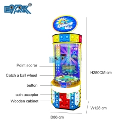 Coin Operated Rainbow Ball Drop Arcade Ticket Lottery Redemption Game Machine