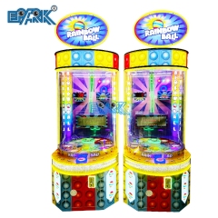 Coin Operated Rainbow Ball Drop Arcade Ticket Lottery Redemption Game Machine