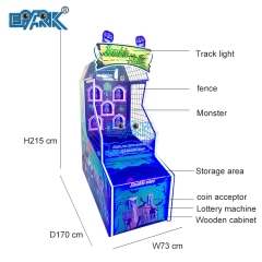 New Arcade Game Machine Zombie Halls Throwing Ball Ticket Redemption Machine For Game Center