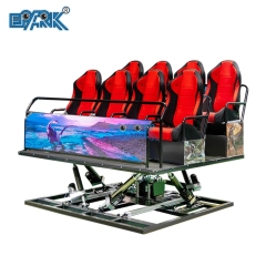 Arcade Business Virtual Reality Simulator Platform VR Mini Cabin 9D VR Family Simulator 6 Seater 5D Cinema