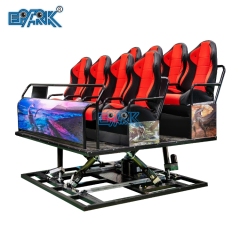 Arcade Business Virtual Reality Simulator Platform VR Mini Cabin 9D VR Family Simulator 6 Seater 5D Cinema