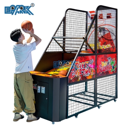 Coin Operated Indoor Amusement Center New Electronic Basketball Machine Factory Direct Street Basketball Arcade Game Machine