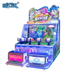 Coin Operated Kids Water Shooting Arcade Machine For Amusement Park Water 4 Player Rescue Water Shooting Machine Game