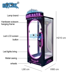 Amusement Machine Coin Operated Arcade Machine Factory Pink Date Cut Prize Machine Claw Machine