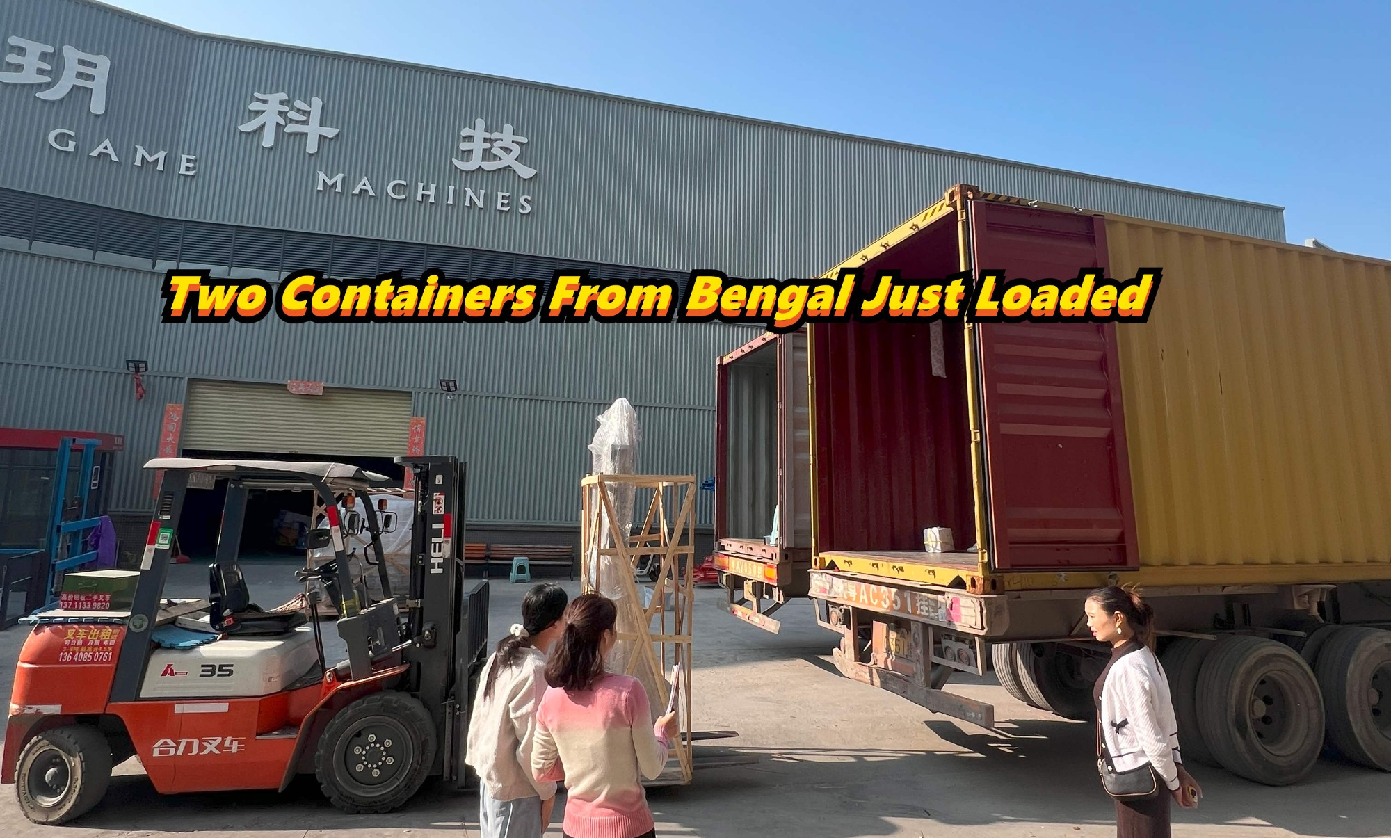 Two Containers From Bengal Just Loaded