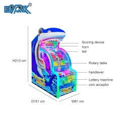 Indoor Amusement Machine Shark Wheel Redemption Game Lottery Machine Amusement Game Machine