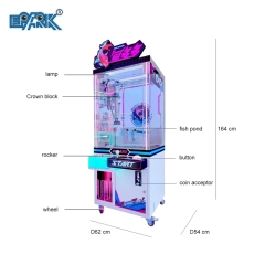 Custom Claw Machine Coin Operated Mini Claw Crane Machine Arcade Game Lovely Claw Crane Machine For Kids