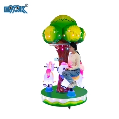 Game Machine Supplier Factory Price Coin Operated Mini Electric Carousel For Amusement Park sale 3 Seats Small Carousel