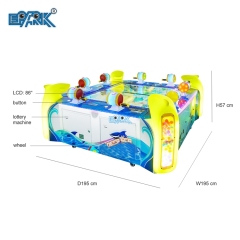 Commercial 8 Players Ticket Out Go Fishing Mini Arcade Game Machine With 55'' Inch LCD Video Fish Simulator for Kids