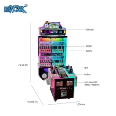 Electronic Coin Operated Video Shooting Games Machine Gun Target Shooting Simulator For Adults