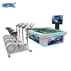 Sports Arcade Cycling Games Coin Operated Bike Arcade Games Machine 4 Person Interaction Coin Operated Bike Rides