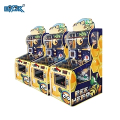 Coin Operated Arcade Indoor Amusement Bee Hero Lottery Ticket Redemption Game Machine For Sale
