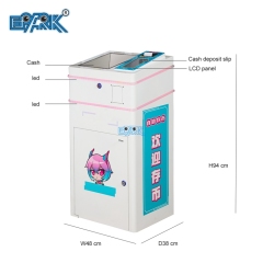 Auto Mini Small Cash Bill Exchange To Coin Token Deposit Exhcanger Machine For Amusement Claw Crane Game Dispenser