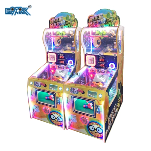Coin Operated Arcade Indoor Amusement Bee Hero Lottery Ticket Redemption Game Machine For Sale