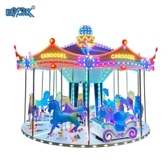 Commercial Entertainment Equipment Fiberglass Merry Go Around Kids Electric Merry Go Round Carousel