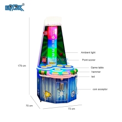 Talking Tom Cat Interactive Indoor Kiddy Amusement Coin Operated Machines Arcade Games Kids And Family Whack A Mole
