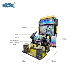 Hot Sale 2 Players Double Arcade Shooting Simulator Video Game Machine For Amusement Park