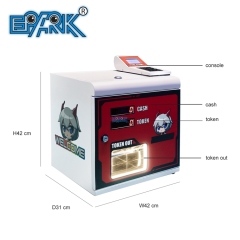 Mini Small Cash Bill Exchange To Coin Token Exchanger Machine For Amusement Claw Crane Game Dispenser