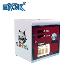 Mini Small Cash Bill Exchange To Coin Token Exchanger Machine For Amusement Claw Crane Game Dispenser