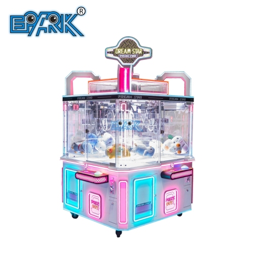 Coin Operated Recreation Arcade Ordinary Four Player Doll Machine Grab Machine Dolls Toy Crane Claw Machine