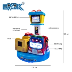Cute Design Rotating Gogobus 2 Players Kiddie Ride Swing Carnival Ride Operated Game