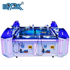 Commercial 8 Players Ticket Out Go Fishing Mini Arcade Game Machine With 55 Inch LCD Video Fish Simulator for Kids