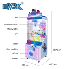 Coin Operated Lucky Wheel Gift Game Machine Claw Machine Indoor Arcade Prizes Vending Game Machine