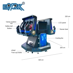 Adult Kids Shopping Mall 9D Cinema 2 Seats Flight Roller Coaster 9D VR Chair VR Machine Simulator