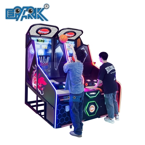 Factory Wholesale Double Players Coin Operated 65 Inch Arcade Video Game Machine Basketball Machine